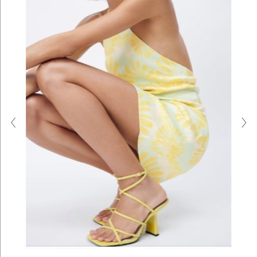 Zara Silky Tie Dye Mini Dress